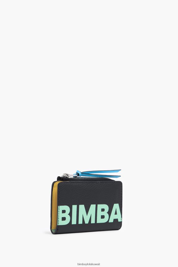 كو Bimba Y Lola محفظة نقود معدنية مستطيلة من الجلد أسود 24BTV41001 مُكَمِّلات