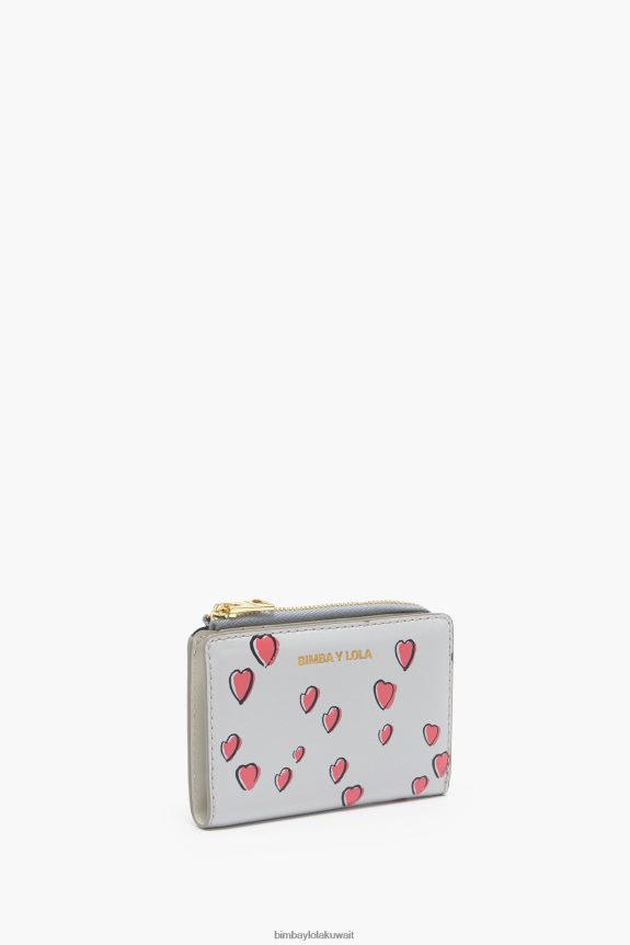 كو Bimba Y Lola محفظة جلدية قلوب صغيرة رمادي 24BTV41003 مُكَمِّلات