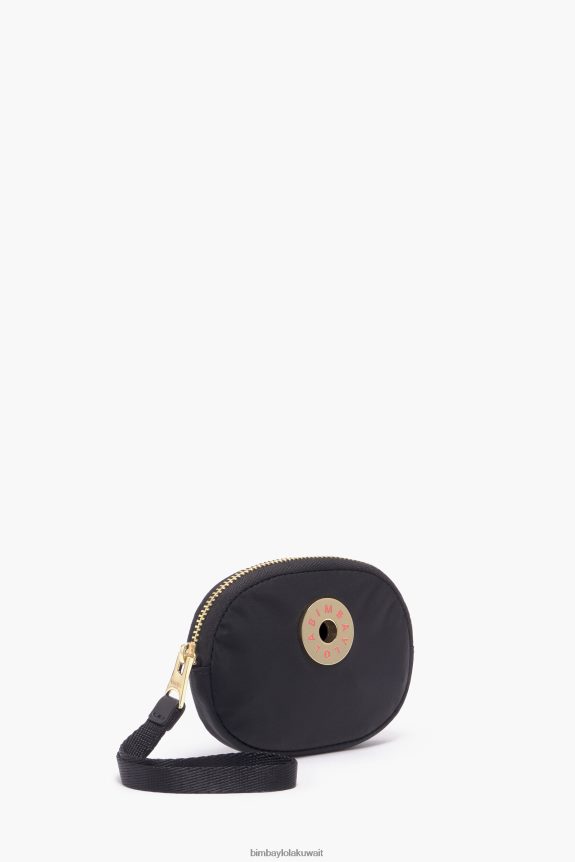 كو Bimba Y Lola محفظة عملات بيضاوية من النايلون أسود 24BTV41030 مُكَمِّلات