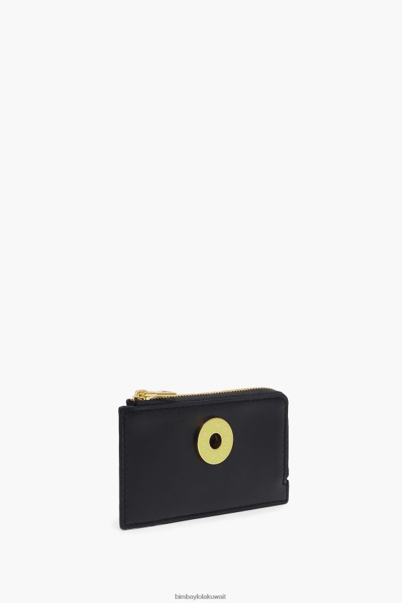 كو Bimba Y Lola محفظة نقود معدنية مستطيلة من الجلد أسود 24BTV41033 مُكَمِّلات