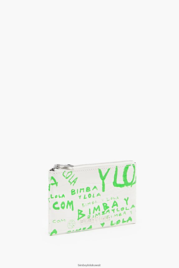 كو Bimba Y Lola محفظة نقود معدنية مستطيلة بطبعة التمساح أبيض 24BTV41042 مُكَمِّلات