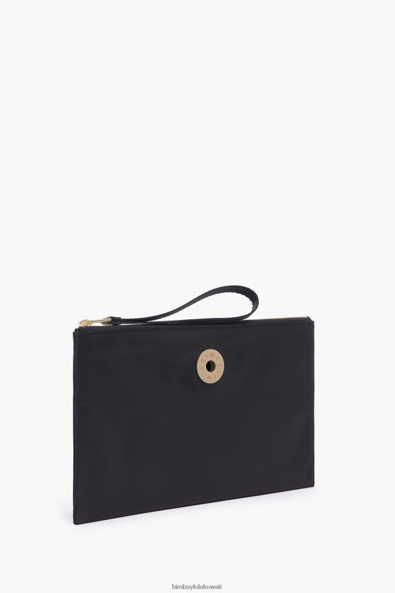 كو Bimba Y Lola علبة مكياج مسطحة من النايلون أسود 24BTV41097 مُكَمِّلات