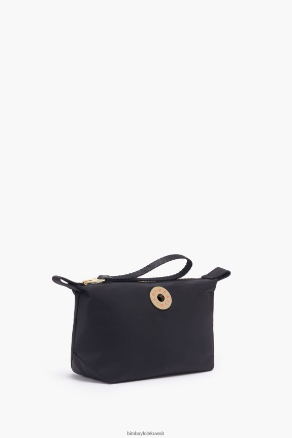 كو Bimba Y Lola علبة مكياج شبه منحرف من النايلون أسود 24BTV41098 مُكَمِّلات