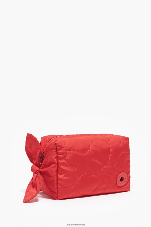 كو Bimba Y Lola علبة مكياج مستطيلة من النايلون أحمر 24BTV41108 مُكَمِّلات