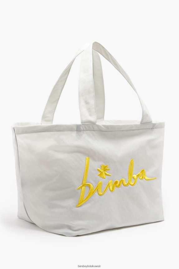 كو Bimba Y Lola حقيبة المتسوق النايلون رمادي 24BTV4124 مُكَمِّلات