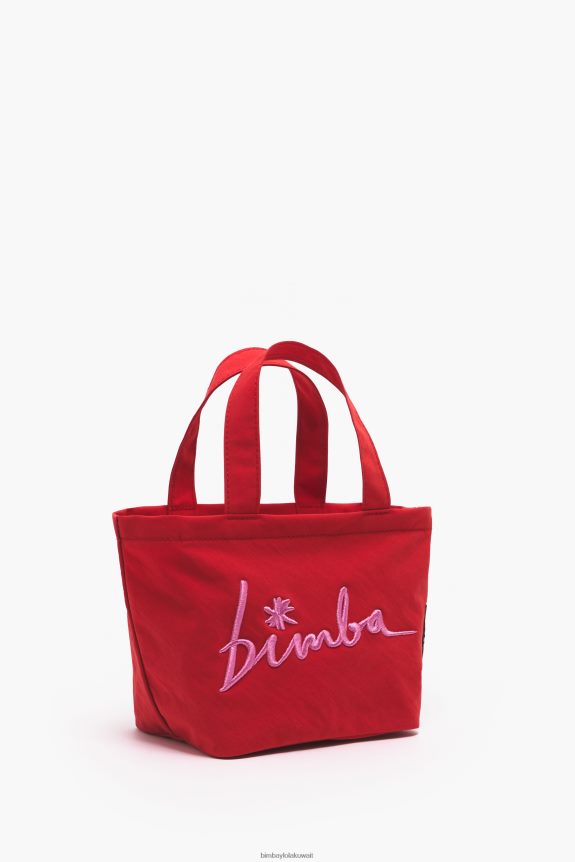 كو Bimba Y Lola حقيبة صغيرة من النايلون شبه المنحرف أحمر 24BTV4159 مُكَمِّلات