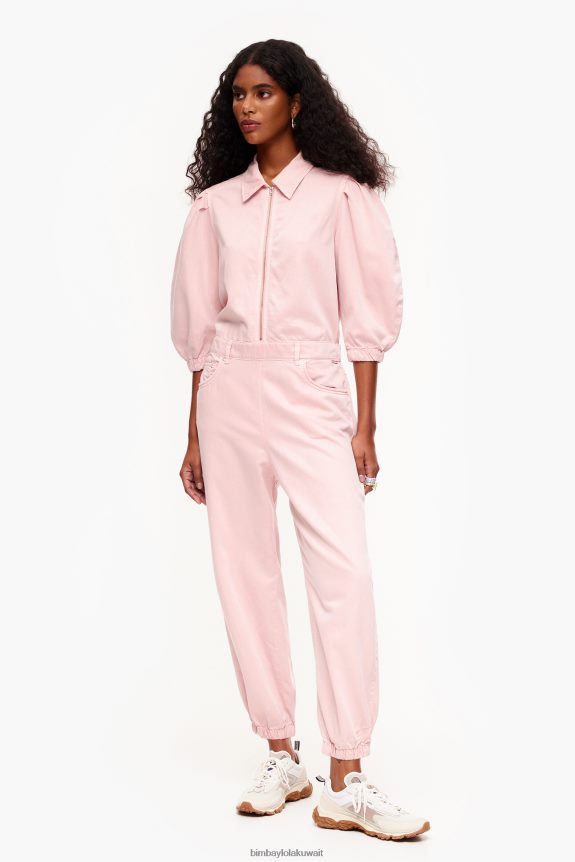 كو Bimba Y Lola بذلة الدنيم الخفيفة لون القرنفل 24BTV4195 ملابس