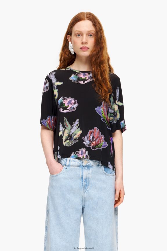 كو Bimba Y Lola تي شيرت المرجان الداكن رمادي 24BTV4266 ملابس