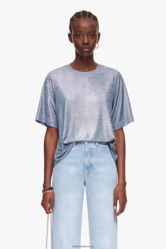 كو Bimba Y Lola تي شيرت احباط سائل أزرق 24BTV4306 ملابس