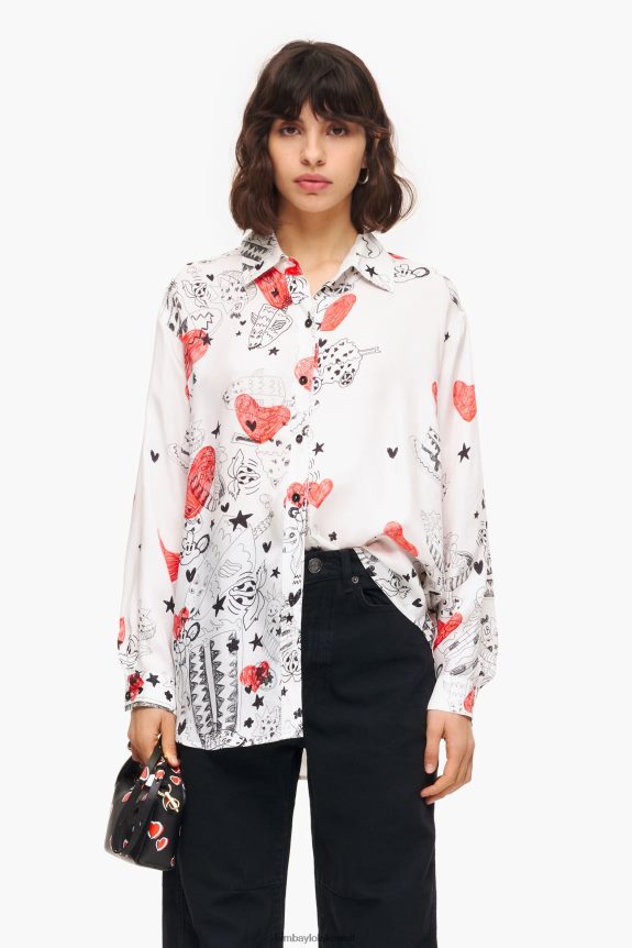 كو Bimba Y Lola قميص القلب كنية 24BTV4347 ملابس