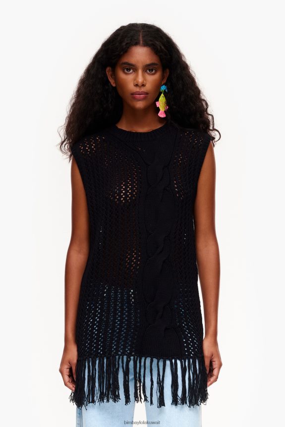 كو Bimba Y Lola سترة متماسكة أسود 24BTV4352 ملابس