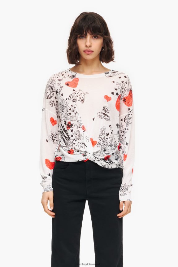 كو Bimba Y Lola سترة طباعة القلب كنية 24BTV4373 ملابس