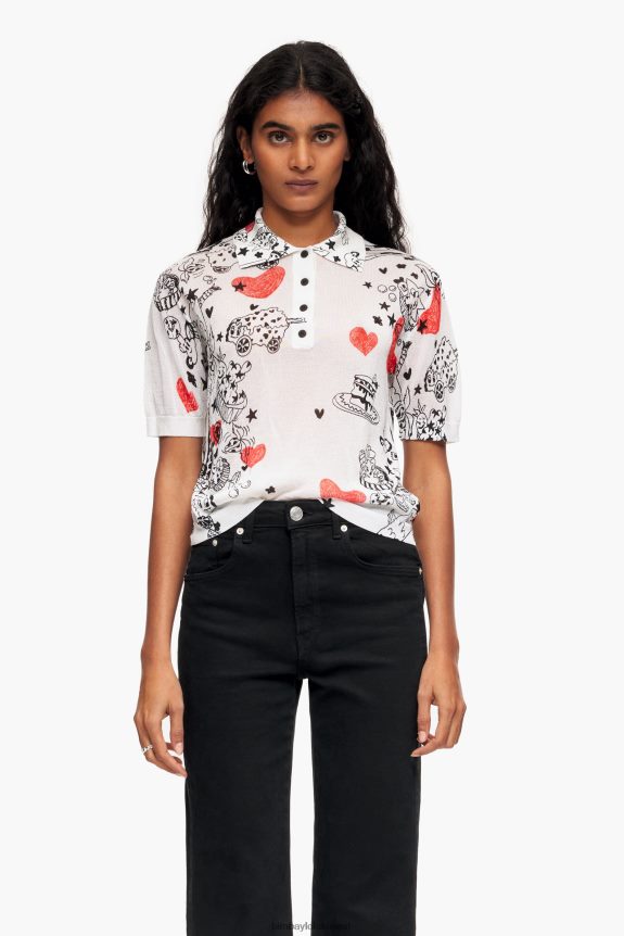 كو Bimba Y Lola قميص بولو بقلب ملائم كنية 24BTV4374 ملابس