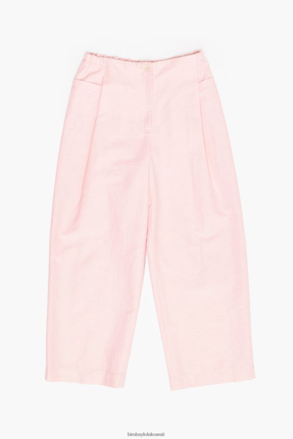 كو Bimba Y Lola بنطلون كتان خفيف لون القرنفل 24BTV4395 ملابس