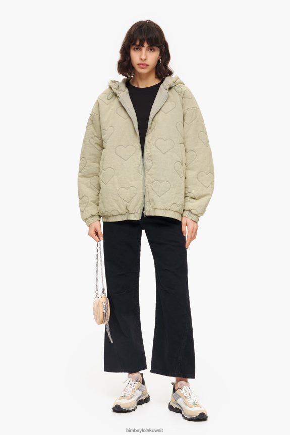 كو Bimba Y Lola سترة قلوب مبطن أخضر 24BTV4488 ملابس