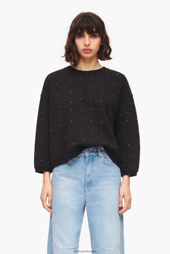 كو Bimba Y Lola من النوع الثقيل اللامع أسود 24BTV4502 ملابس