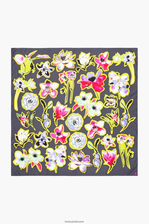 كو Bimba Y Lola وشاح زهري غامق رمادي 24BTV4604 مُكَمِّلات