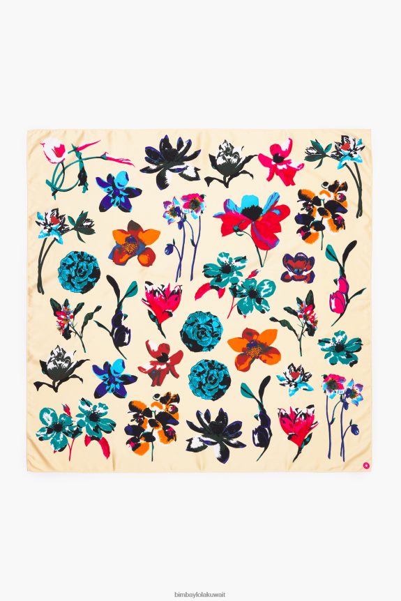 كو Bimba Y Lola وشاح زهري كريم 24BTV4605 مُكَمِّلات