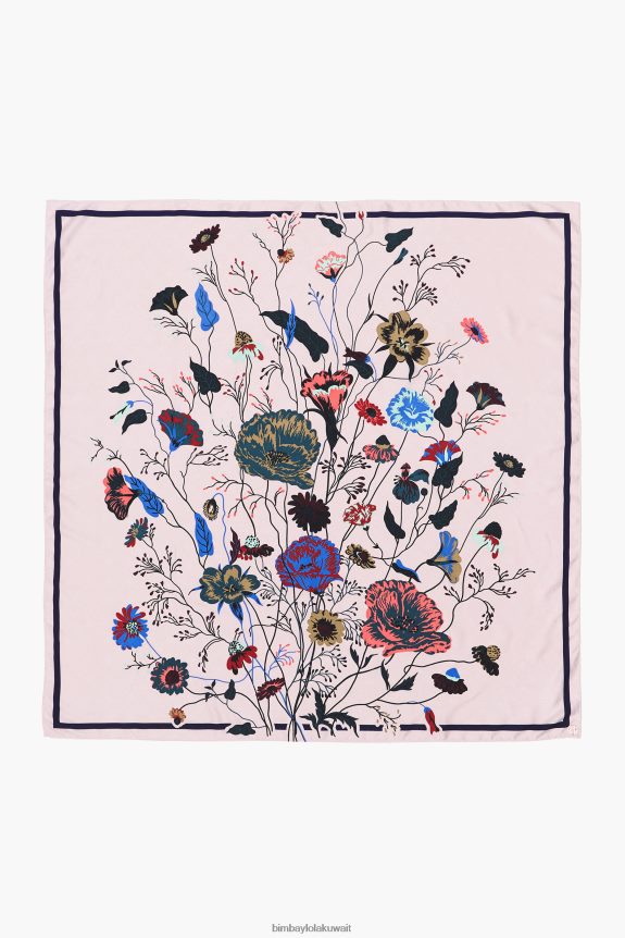 كو Bimba Y Lola وشاح زهري فاتح رمادي 24BTV4607 مُكَمِّلات