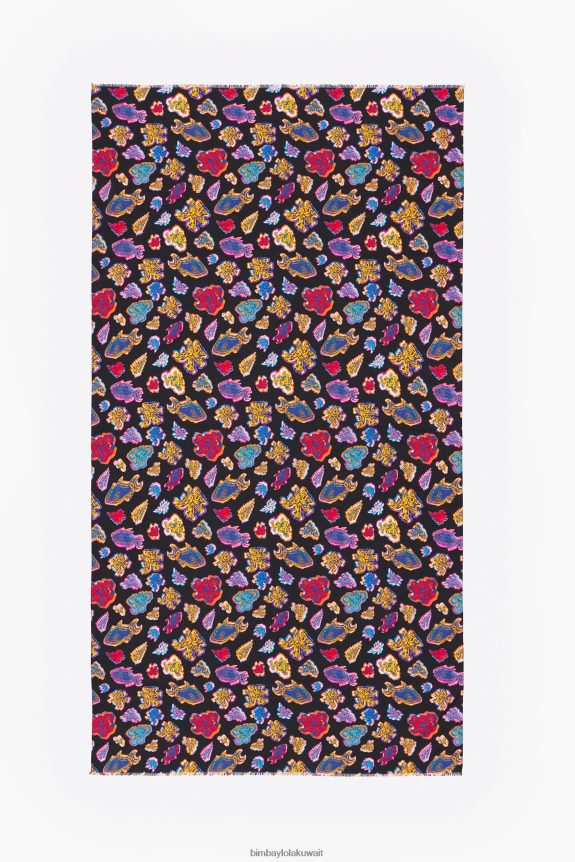 كو Bimba Y Lola القطن طويل البحر عباءة البحر أسود 24BTV4610 مُكَمِّلات