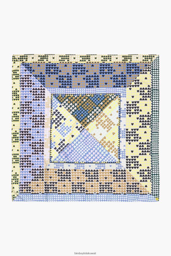 كو Bimba Y Lola وشاح القلوب الهندسية أصفر شاحب 24BTV4620 مُكَمِّلات