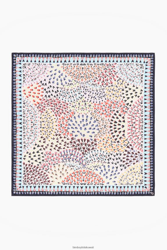 كو Bimba Y Lola وشاح الزهور أبيض 24BTV4623 مُكَمِّلات