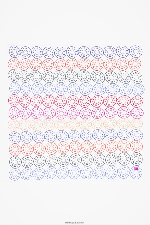 كو Bimba Y Lola شال الشعارات أبيض 24BTV4624 مُكَمِّلات