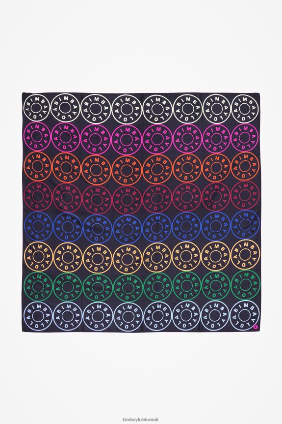 كو Bimba Y Lola وشاح الشعارات أسود 24BTV4626 مُكَمِّلات