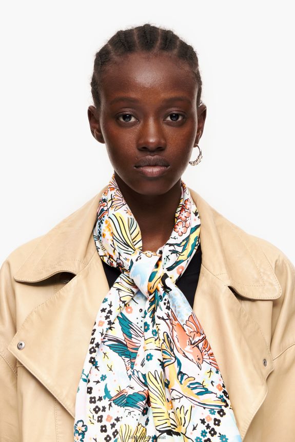 كو Bimba Y Lola وشاح الطيور أوف وايت 24BTV4634 مُكَمِّلات