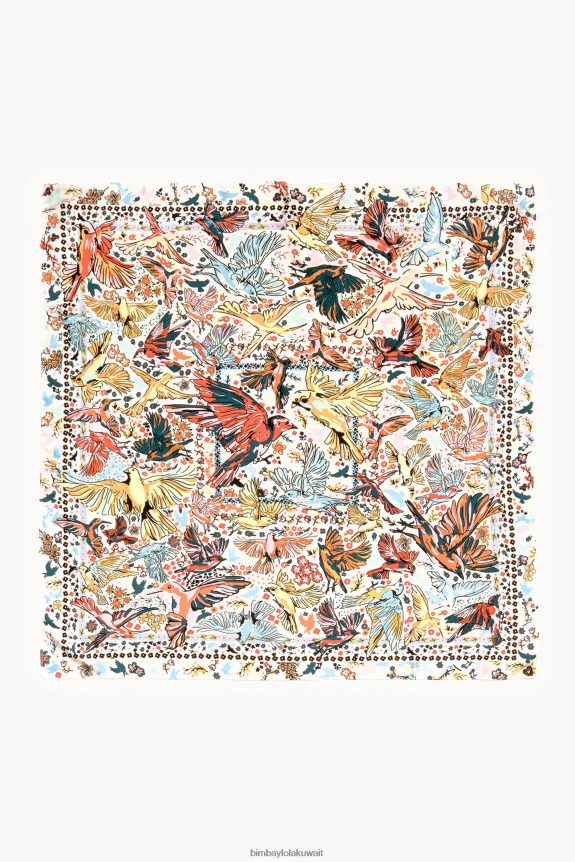 كو Bimba Y Lola وشاح الطيور أوف وايت 24BTV4635 مُكَمِّلات