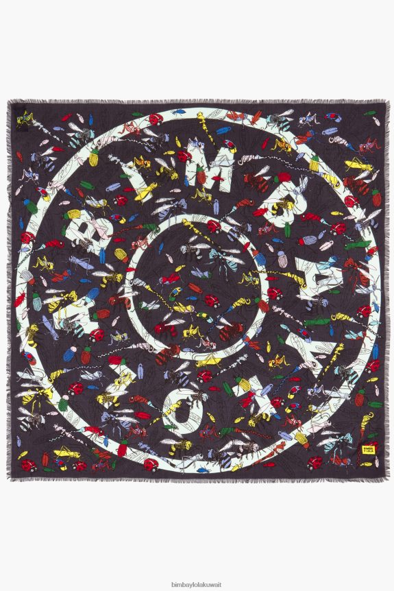 كو Bimba Y Lola الحشرات وشال الشعار رمادي 24BTV4640 مُكَمِّلات