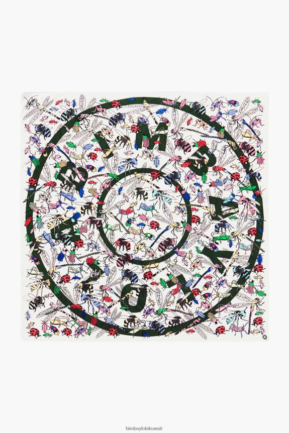 كو Bimba Y Lola وشاح الحشرات وشعار المرجان أوف وايت 24BTV4643 مُكَمِّلات