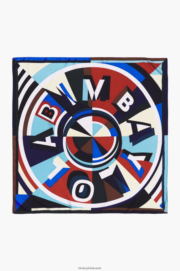 كو Bimba Y Lola وشاح بشعار هندسي أحمر 24BTV4644 مُكَمِّلات