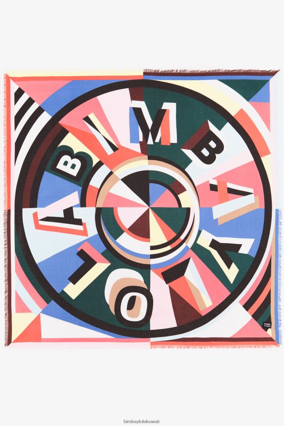 كو Bimba Y Lola شال بتصميم هندسي المرجان 24BTV4646 مُكَمِّلات