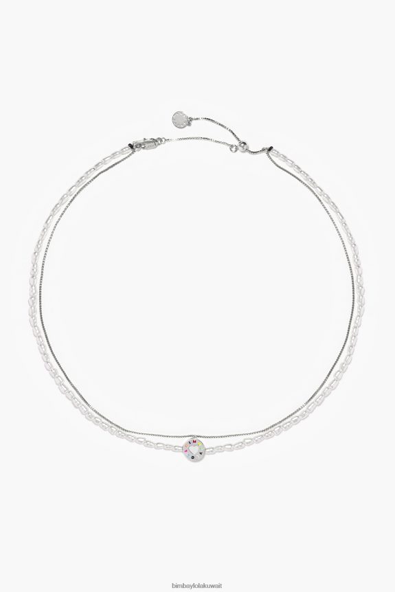 كو Bimba Y Lola قلادة ذهبية قصيرة فضة 24BTV4665 مُكَمِّلات