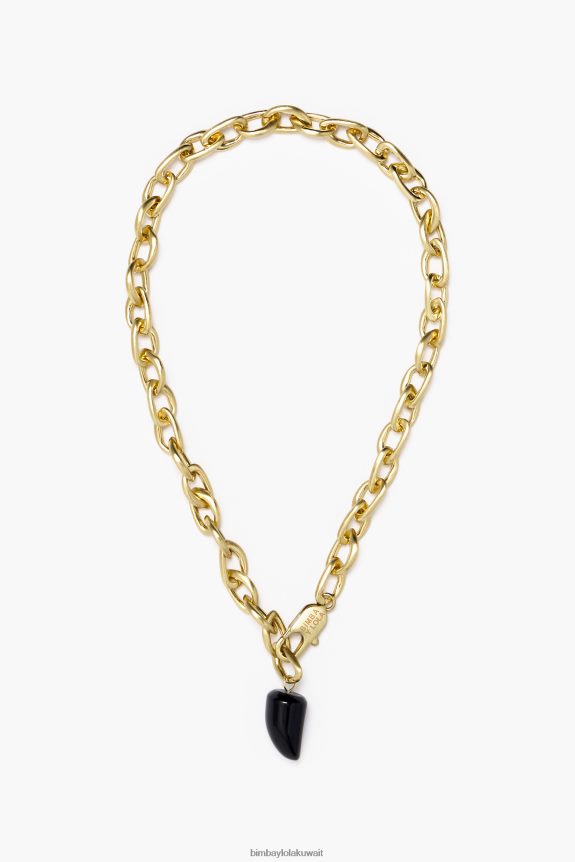 كو Bimba Y Lola روابط قلادة الحجر ذهبي 24BTV4680 مُكَمِّلات