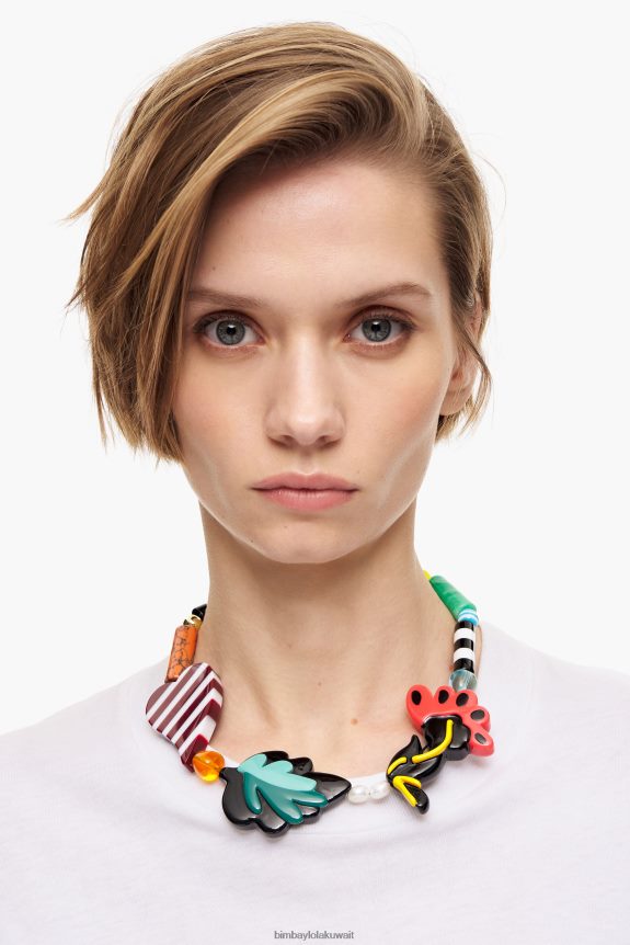 كو Bimba Y Lola قلادة الزهور الراتنج متعدد الألوان 24BTV4807 مُكَمِّلات