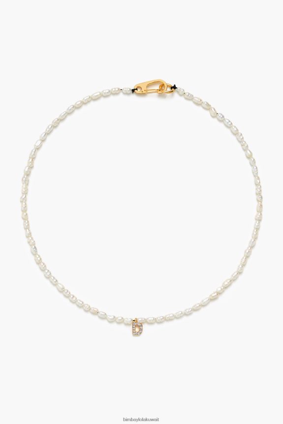 كو Bimba Y Lola قلادة الرسالة د لؤلؤة 24BTV4841 مُكَمِّلات