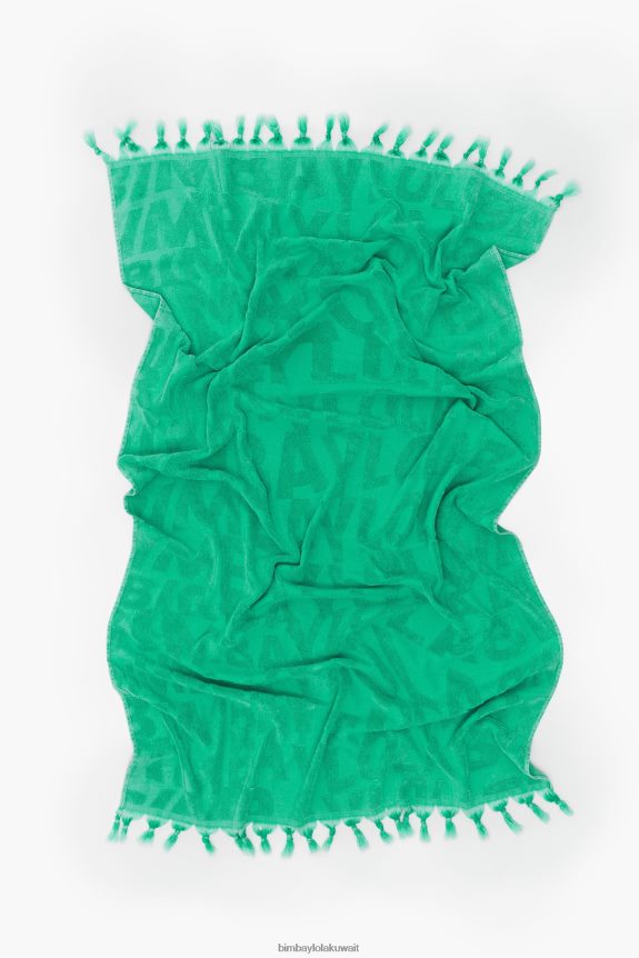 كو Bimba Y Lola منشفة جاكار مغسولة بشعار الماركة الفيروز 24BTV4878 مُكَمِّلات