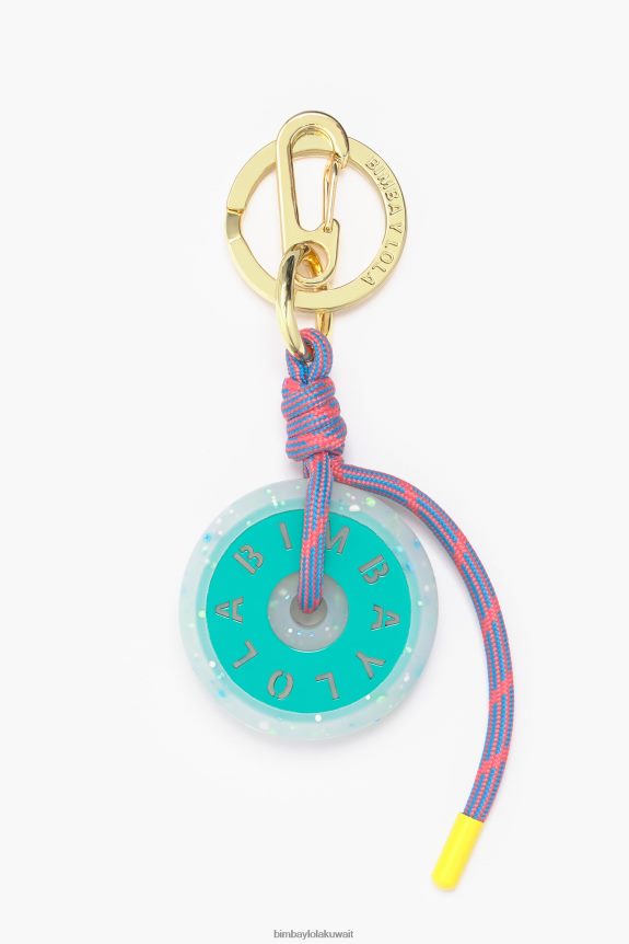 كو Bimba Y Lola حلقة مفاتيح بشعار سيليكون الفيروز 24BTV4951 مُكَمِّلات
