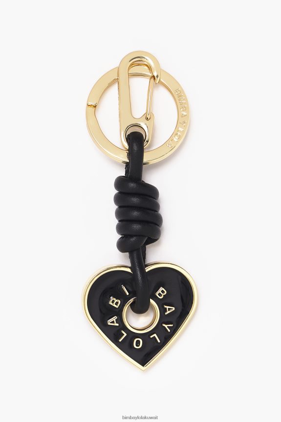 كو Bimba Y Lola حلقة مفتاح القلب أسود 24BTV4954 مُكَمِّلات
