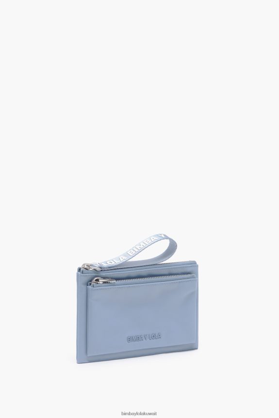 كو Bimba Y Lola محفظة مزدوجة من النايلون أزرق 24BTV4979 مُكَمِّلات