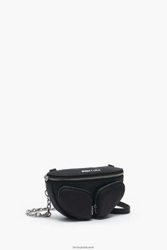 كو Bimba Y Lola جلد الجيب bumbag أسود 24BTV414 مُكَمِّلات