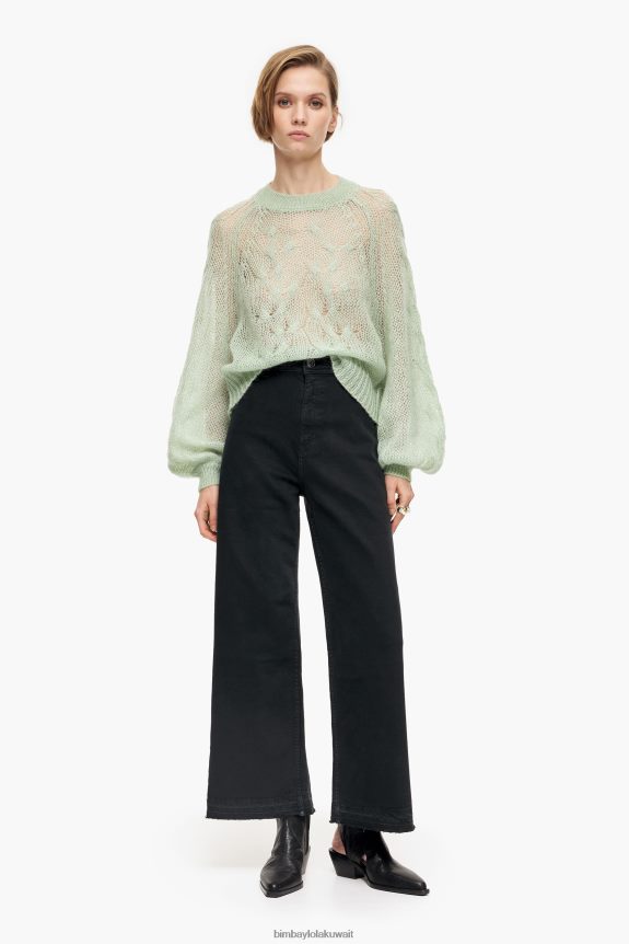 كو Bimba Y Lola culotte - جينز عالي الارتفاع أسود 24BTV4441 ملابس