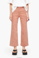 ⁦كو Bimba Y Lola culotte - بنطلون جينز بخصر مرتفع بطبعة نمر مشمش 24BTV4440 ملابس⁩ - الصورة ⁦4⁩