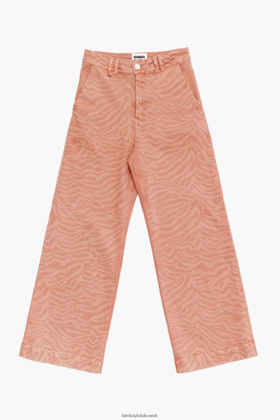 d983d988_bimba_y_lola_culotte_d8a8d986d8b7d984d988d986_d8acd98ad986d8b2_d8a8d8aed8b5d8b1_d985d8b1d8aad981d8b9_d8a8d8b7d8a8d8b9d8.jpg كو Bimba Y Lola culotte - بنطلون جينز بخصر مرتفع بطبعة نمر مشمش 24BTV4522 ملابس - الصورة 1