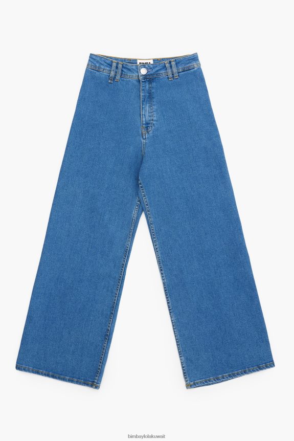 ⁦كو Bimba Y Lola culotte - جينز عالي الارتفاع أزرق 24BTV4518 ملابس⁩ - الصورة ⁦2⁩