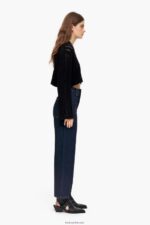 ⁦كو Bimba Y Lola culotte - جينز عالي الارتفاع أزرق غامق 24BTV4524 ملابس⁩ - الصورة ⁦3⁩