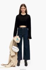 ⁦كو Bimba Y Lola culotte - جينز عالي الارتفاع أزرق غامق 24BTV4524 ملابس⁩ - الصورة ⁦8⁩