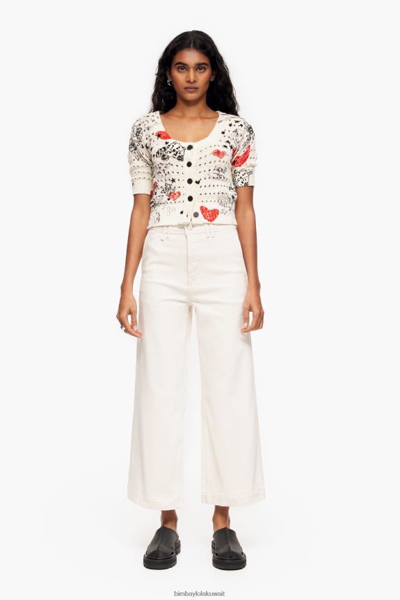 d983d988_bimba_y_lola_culotte_d8acd98ad986d8b2_d8b9d8a7d984d98a_d8a7d984d8a7d8b1d8aad981d8a7d8b9_d983d8b1d98ad985_24btv4443_d985d984.jpg كو Bimba Y Lola culotte - جينز عالي الارتفاع كريم 24BTV4443 ملابس - الصورة 1